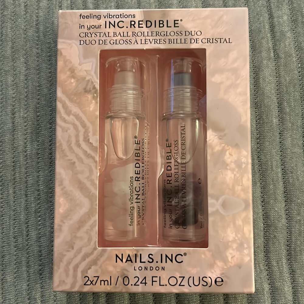 Nails Inc Crystal Ball Rollergloss Lip Gloss Duo